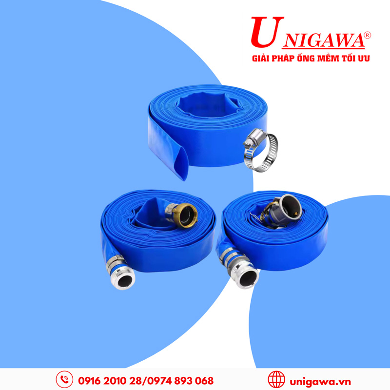 Ứng dụng ống bạt cốt dù tải nước phi 200 xanh cam