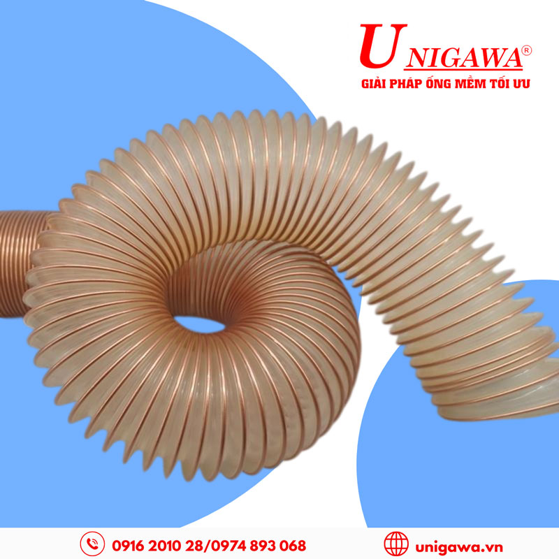 Ứng dụng đa dạng ống hút bụi PU lõi đồng