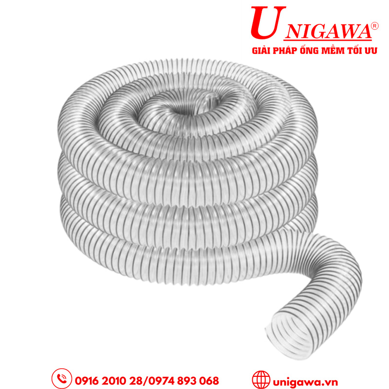 Ống hút bụi PVC lõi thép